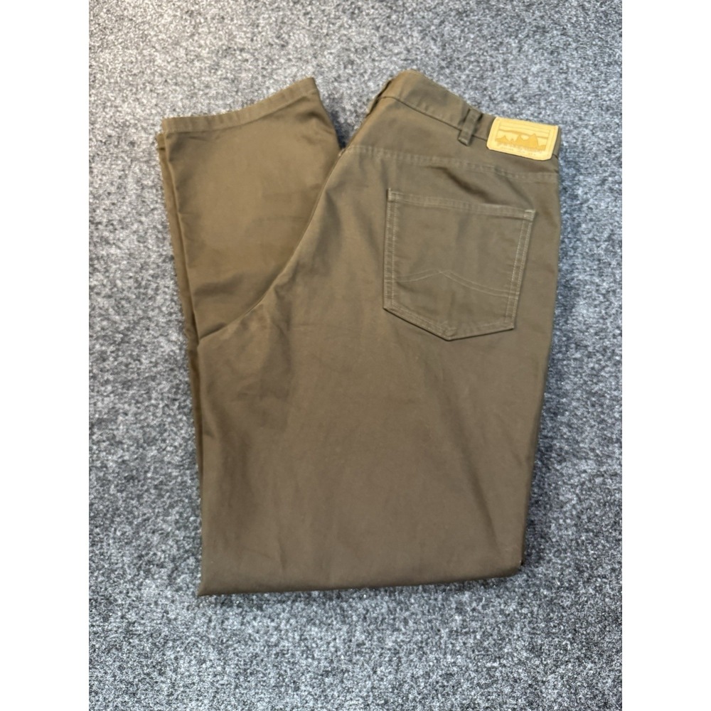Patagonia Mens Brown Organic Cotton Blend Straight Leg 5 Pocket Pants Size 38